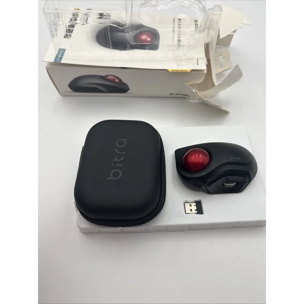 ELECOM Wireless Trackball Mouse M-MT2DRSBK S size 5-Button JP